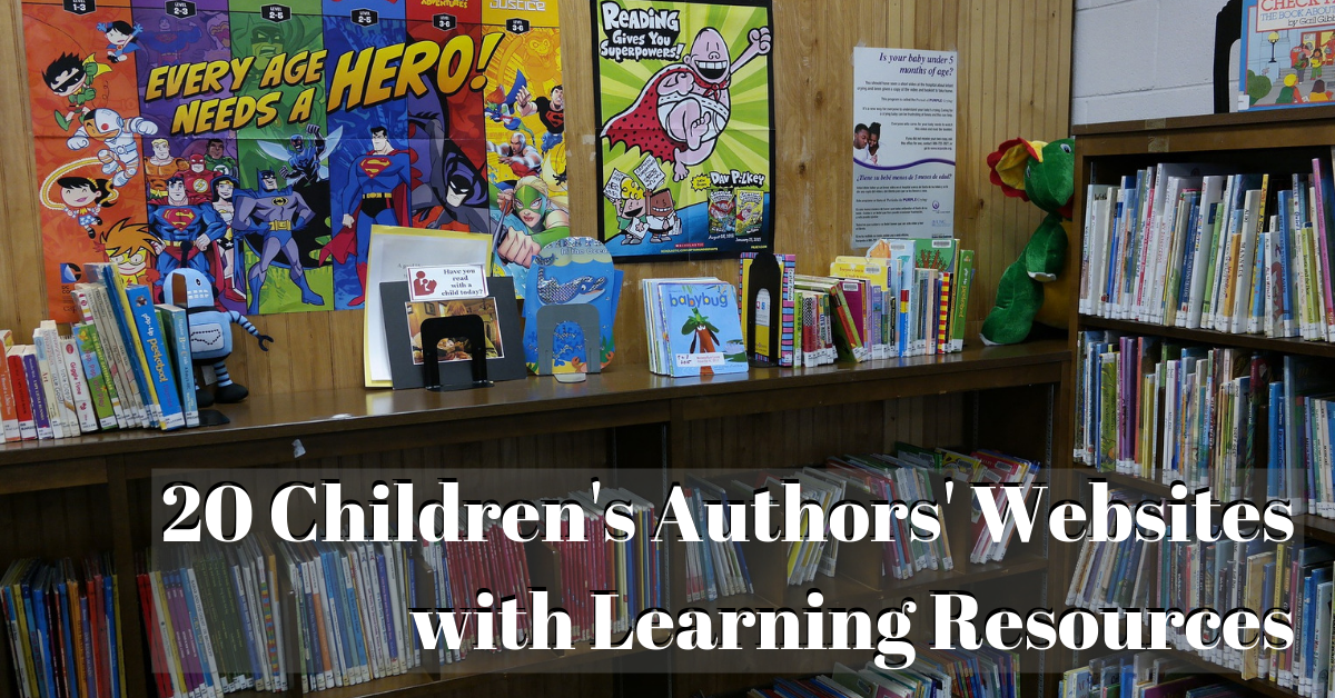 Freebie Friday - 20 Children's Authors' Websites with Learning Resources
