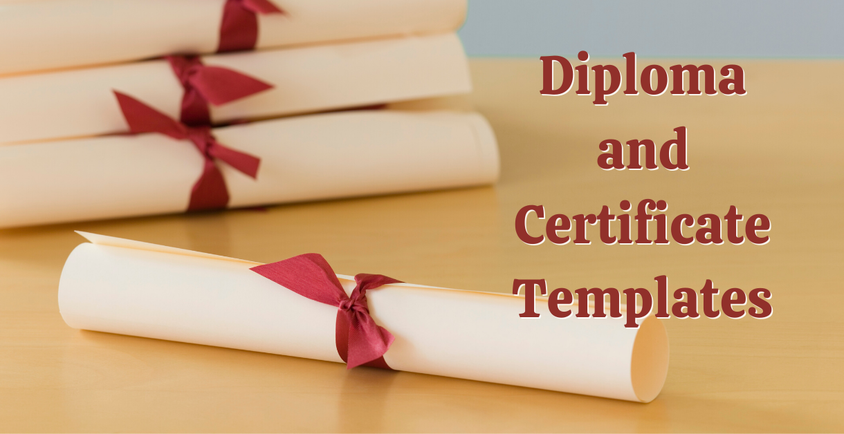 Freebie Friday - Diploma and Certificate Templates