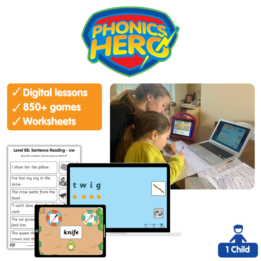 Phonics Hero Homeschool Package (1 Student)