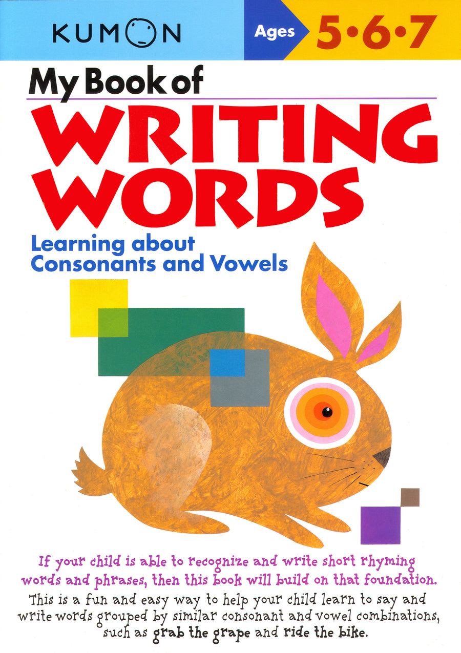 My Book of Writing Words: Consonants and Vowels