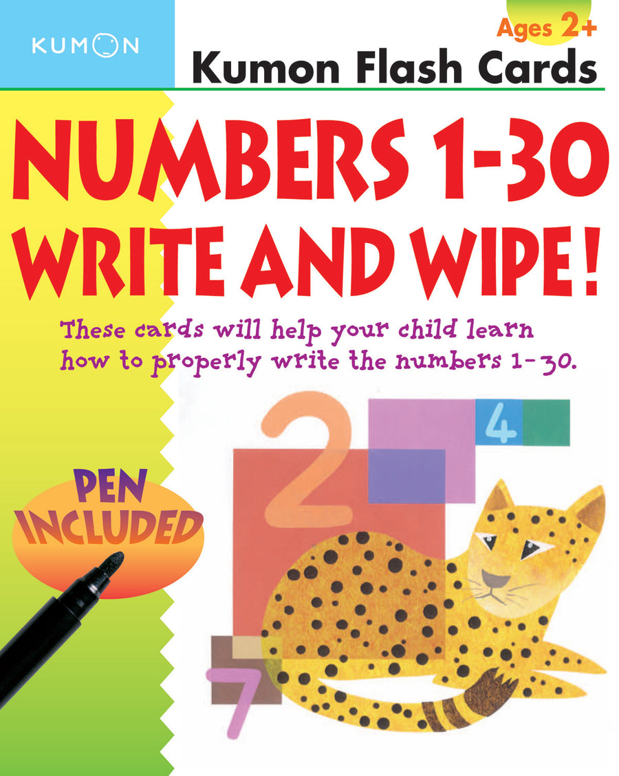 Numbers 1-30 Write and Wipe Flash Cards