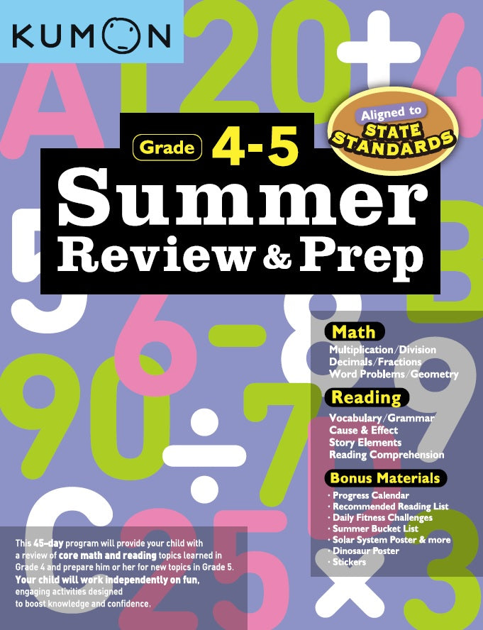 Summer Review and Prep  4-5