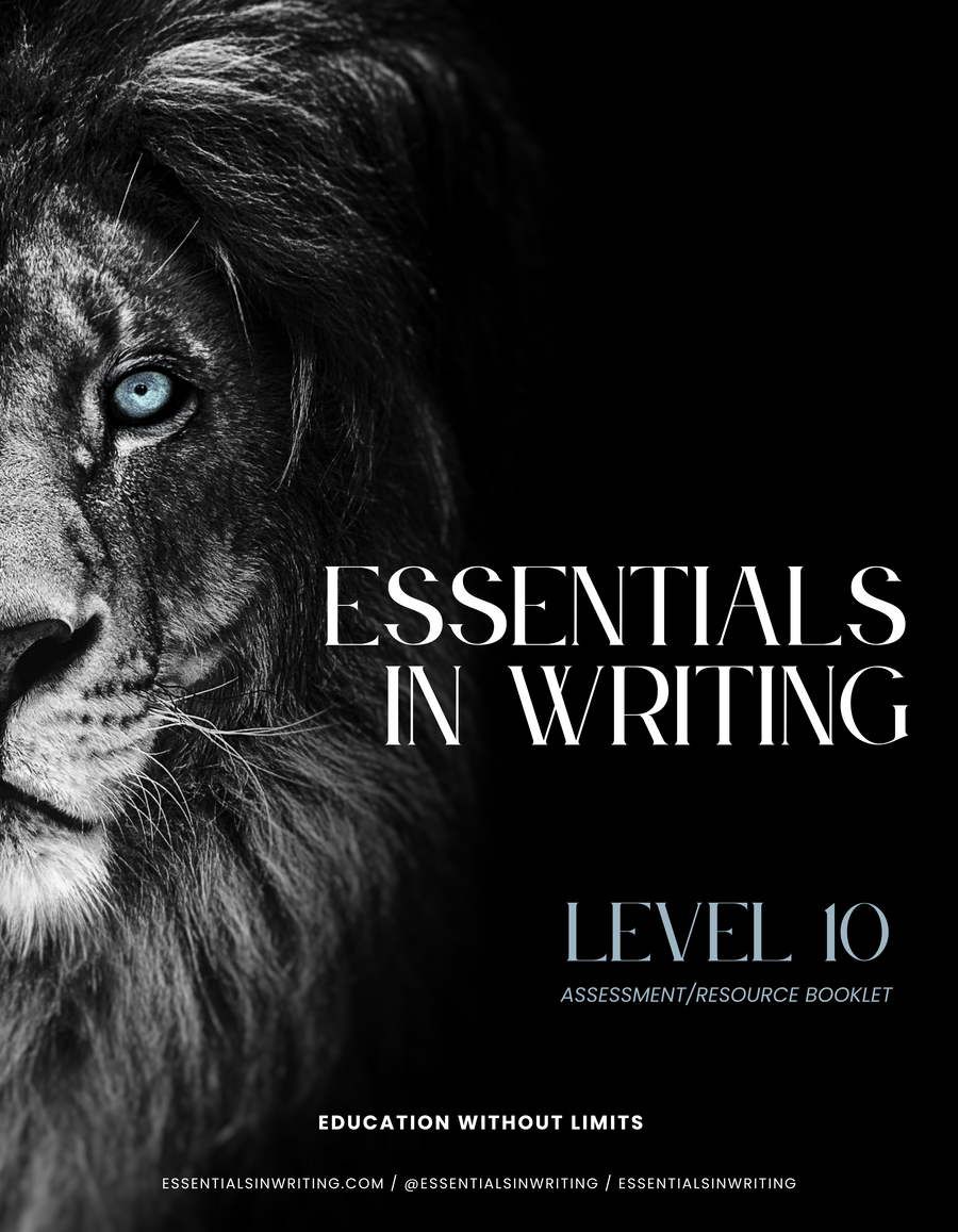 Level 10 Essentials in Literature Resource Book