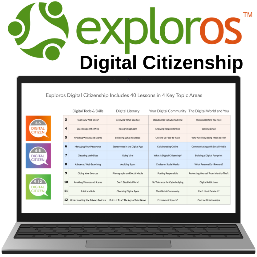 Exploros Digital Citizenship Primary Annual Subscription