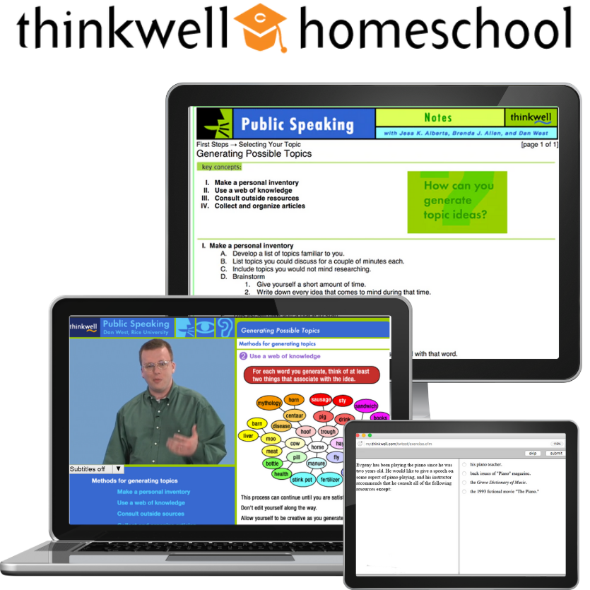 Thinkwell Public Speaking - Honors Sale