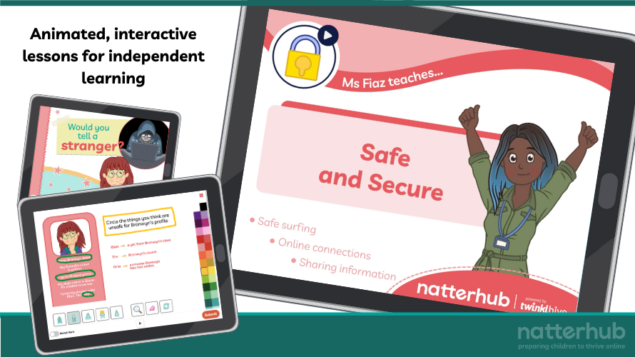 Natterhub online safety homeschool curriculum provides essential lessons to protect your child online.