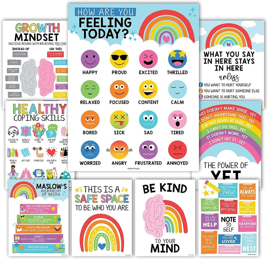 Emotional Support Kit: Colorful 9 Poster Pack