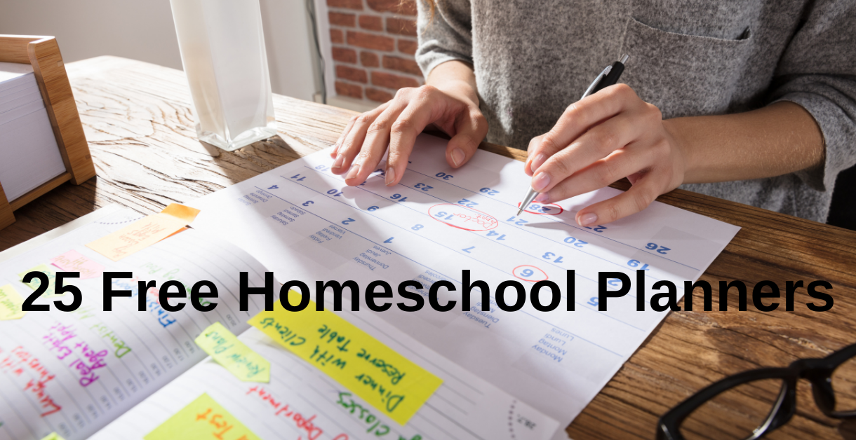 25 Free Homeschool Planners