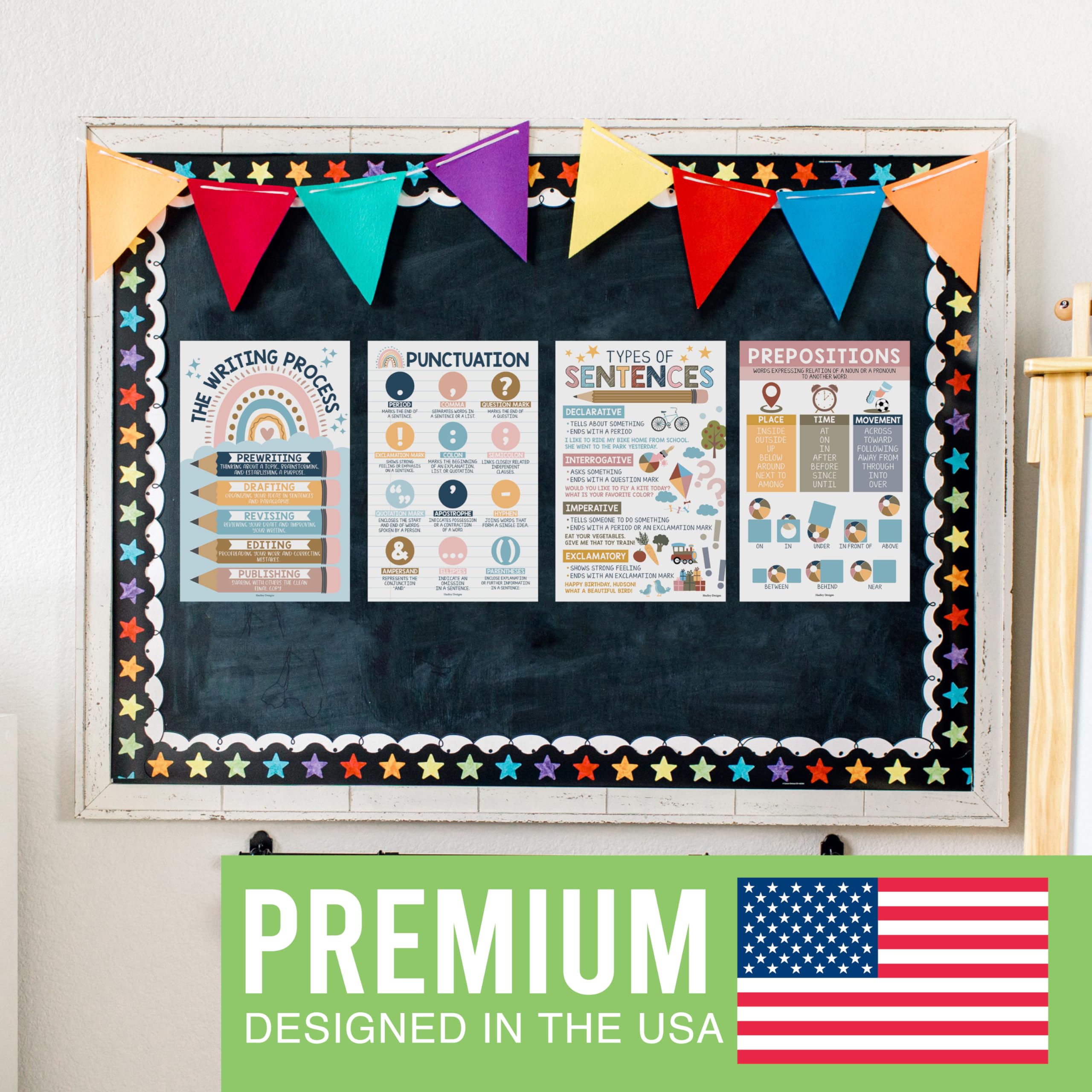 Parts of Speech Kit: Boho 12 Poster Pack