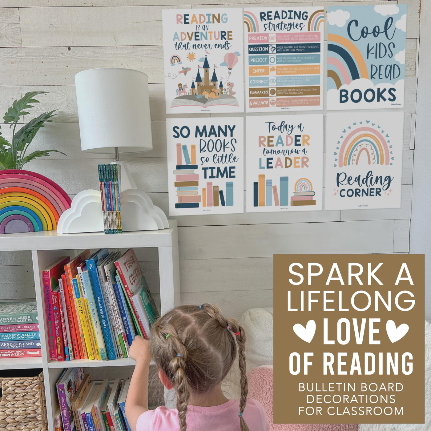 Reading Corner Kit: Boho 6 Poster Pack