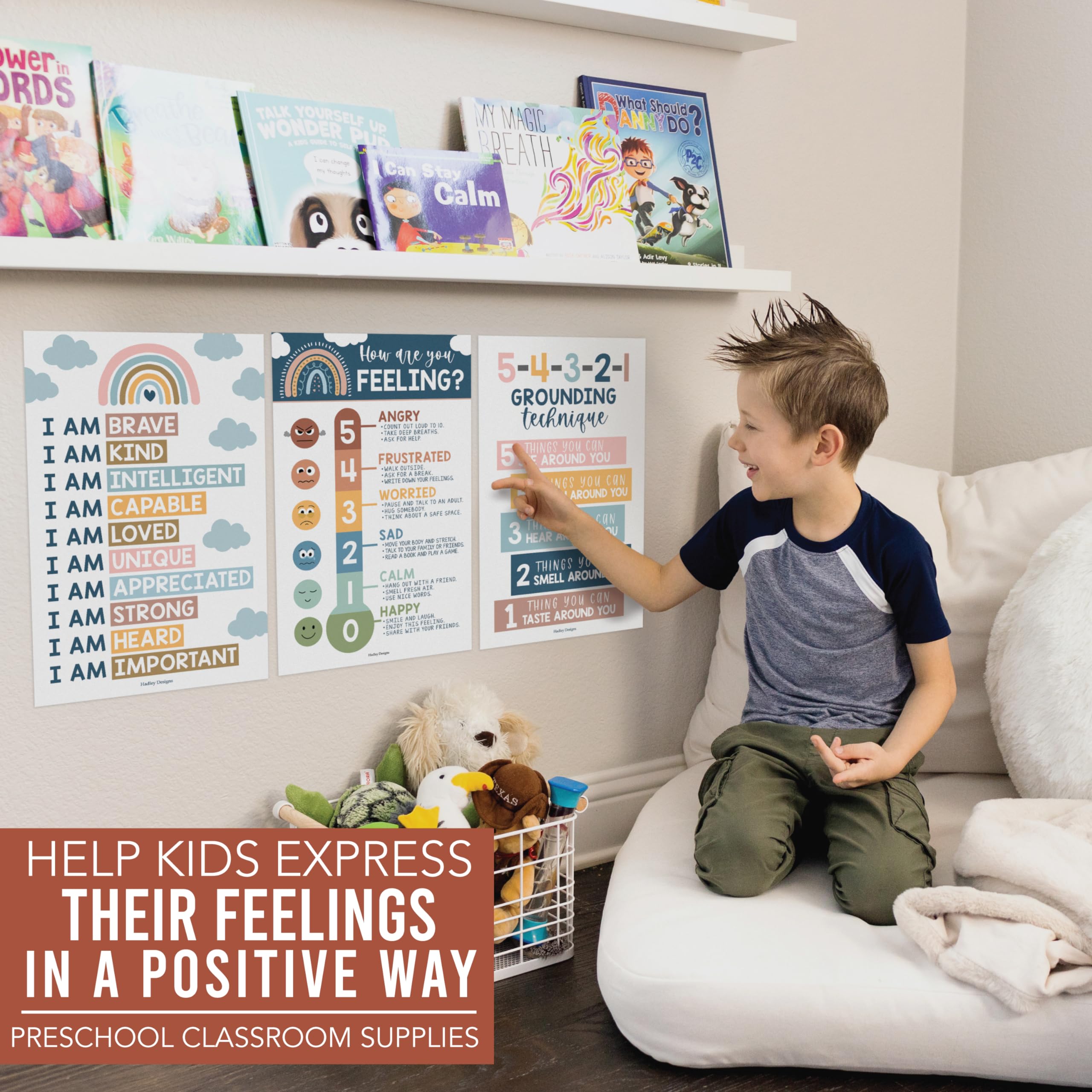 Calming Corner Kit: Boho 8 Poster Pack