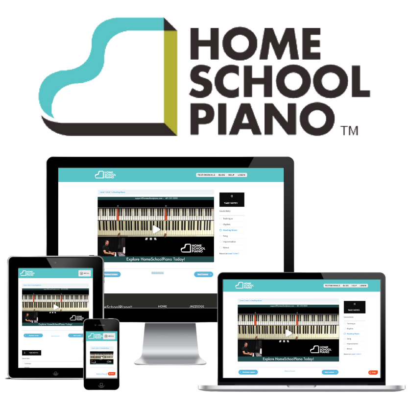 HomeSchoolPiano 5 Students Monthly Subscription