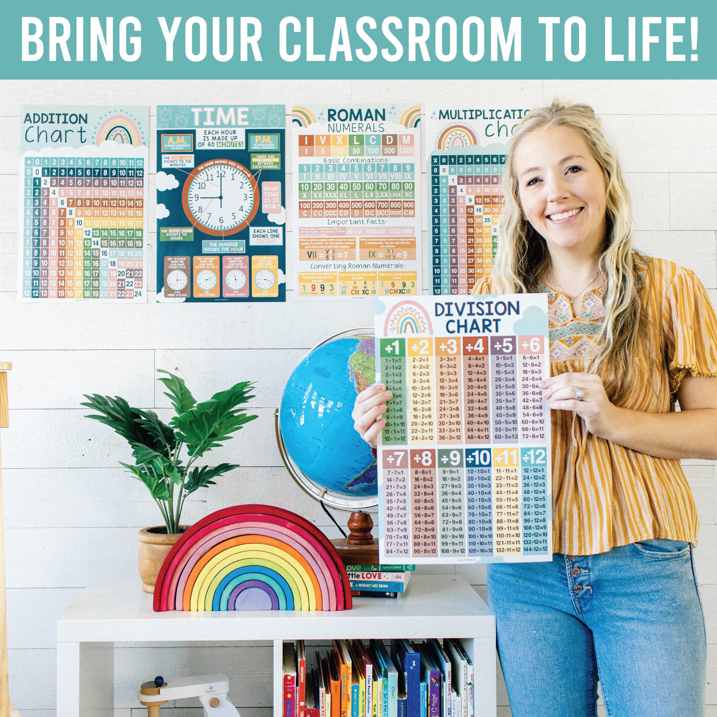 Math Whiz All-In-One Bundle - Boho 12 Poster Pack