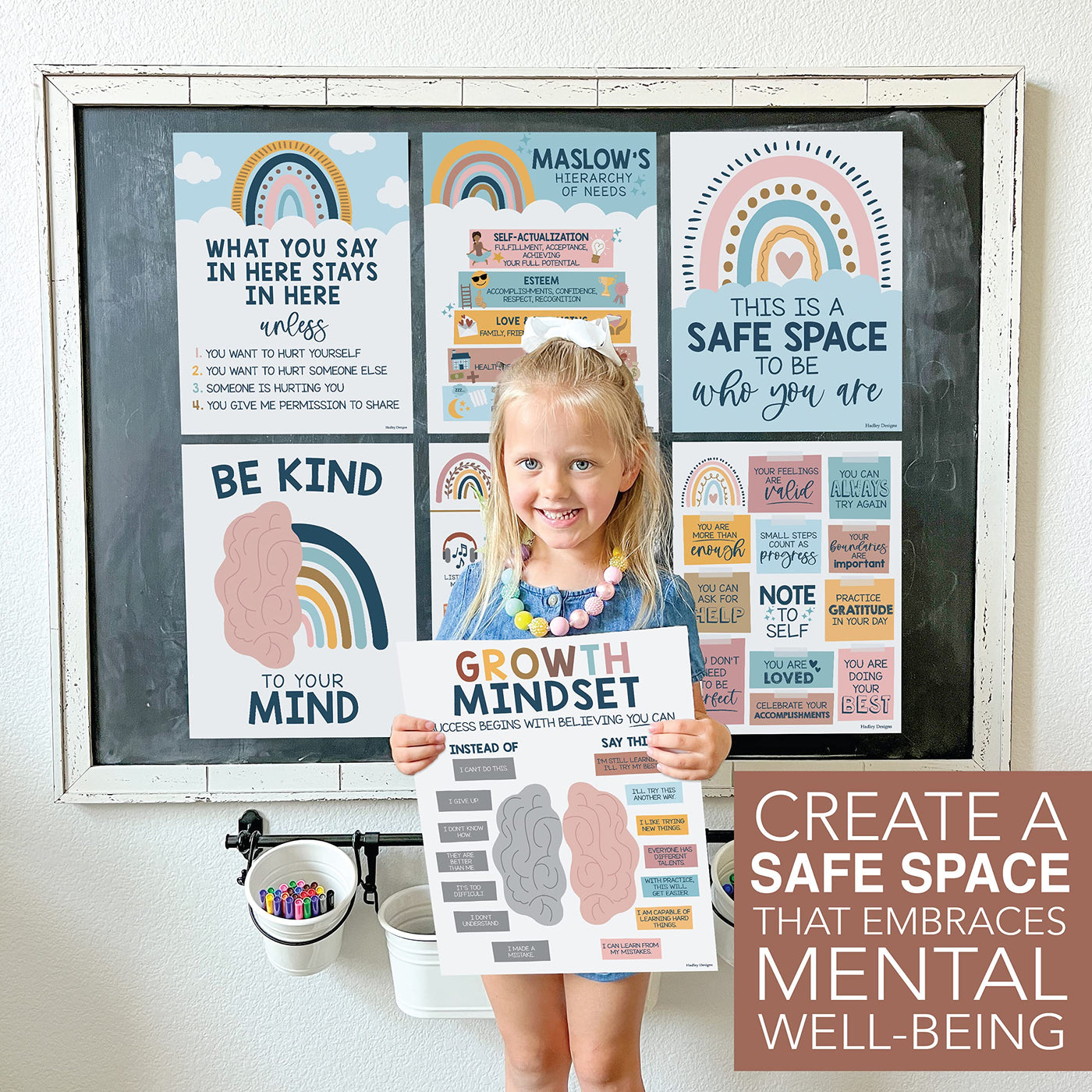 Mental Health Kit: Boho 9 Poster Pack
