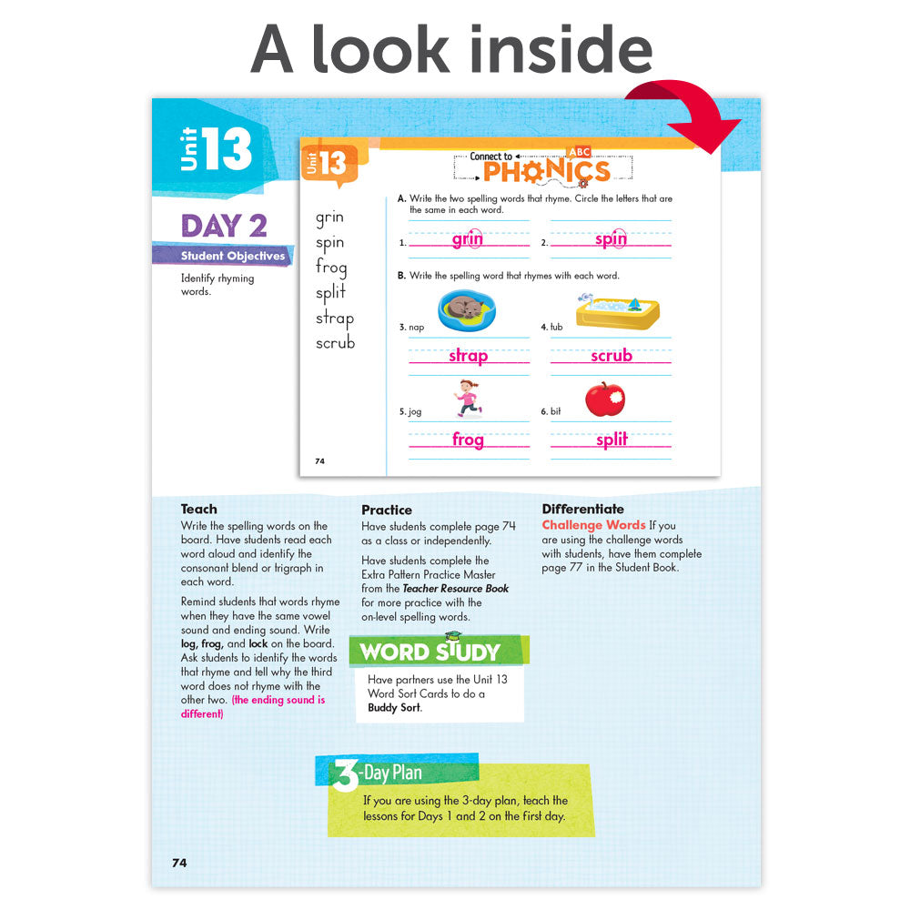 Spelling Connections: A Word Study Approach © 2022 Grade 1 Teacher Edition