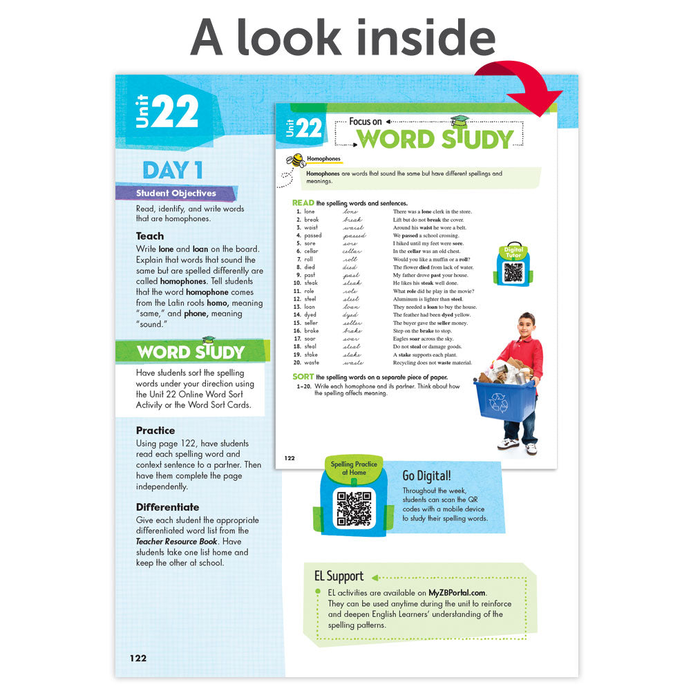 Spelling Connections: A Word Study Approach © 2022 Grade 4 Teacher Edition