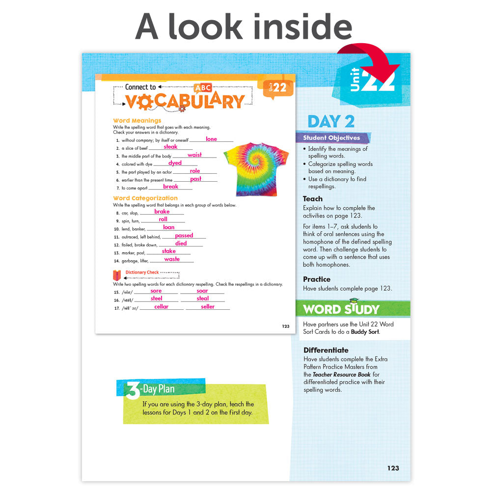 Spelling Connections: A Word Study Approach © 2022 Grade 4 Teacher Edition