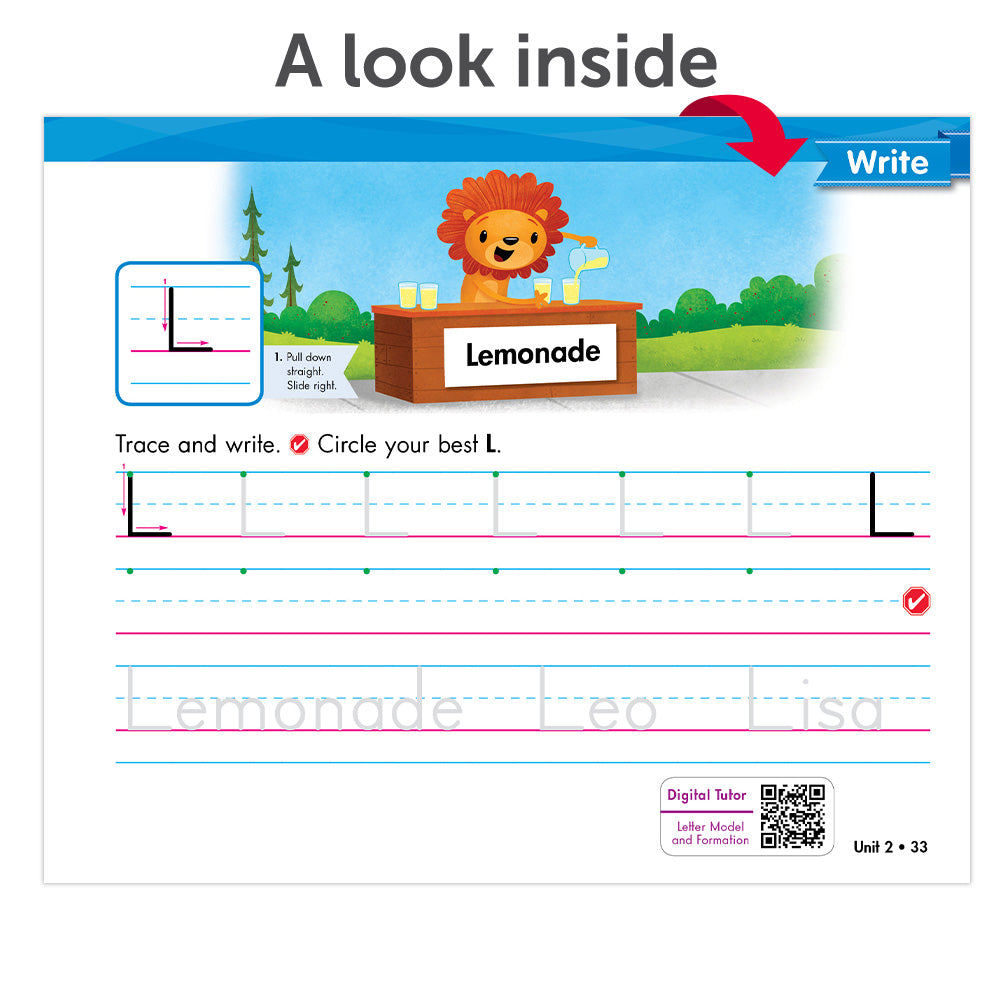 Zaner-Bloser Handwriting © 2020 Grade K Homeschool Student Package  