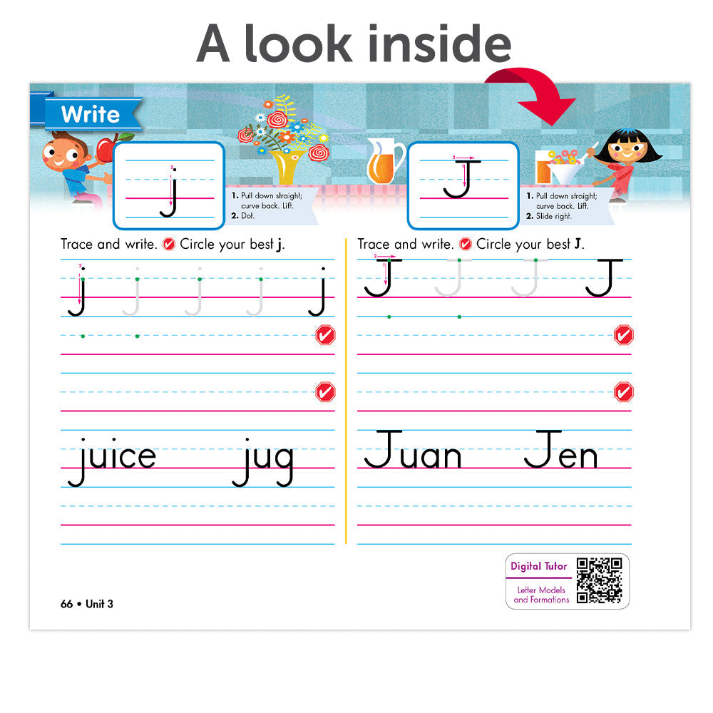 Zaner-Bloser Handwriting © 2020 Grade 1 Homeschool Student Package 