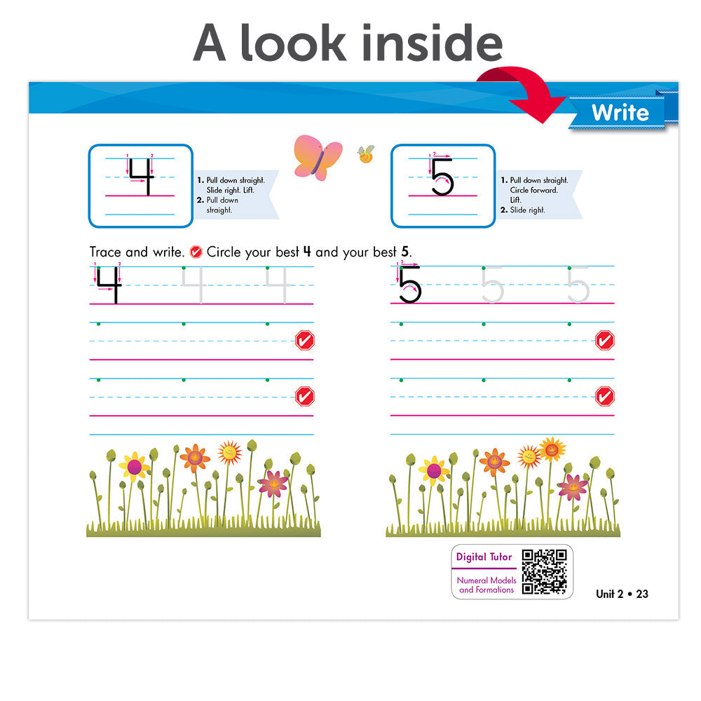 Zaner-Bloser Handwriting © 2020 Grade 1 Homeschool Student Package 