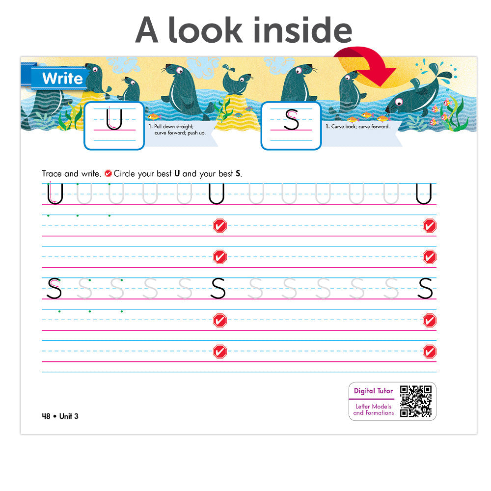 Zaner-Bloser Handwriting © 2020 Grade 2M Homeschool Student Package 