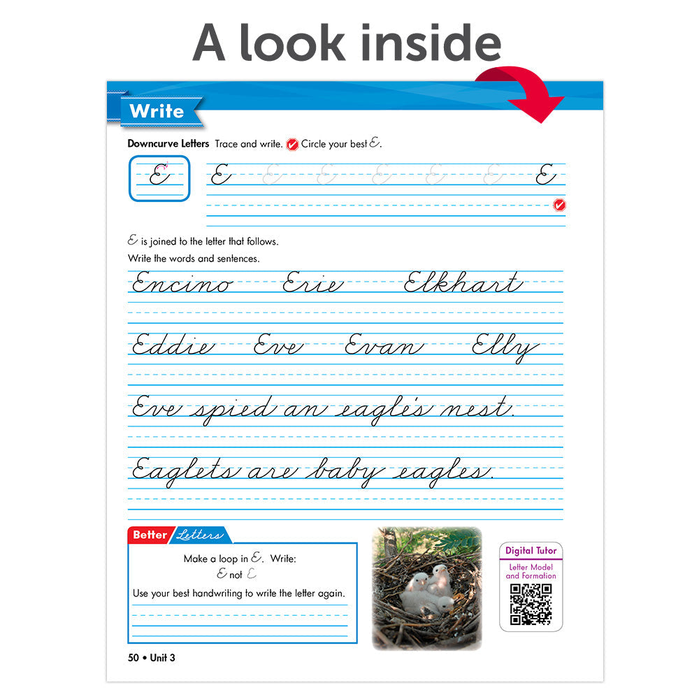 Zaner-Bloser Handwriting © 2020 Grade 4 Homeschool Student Package