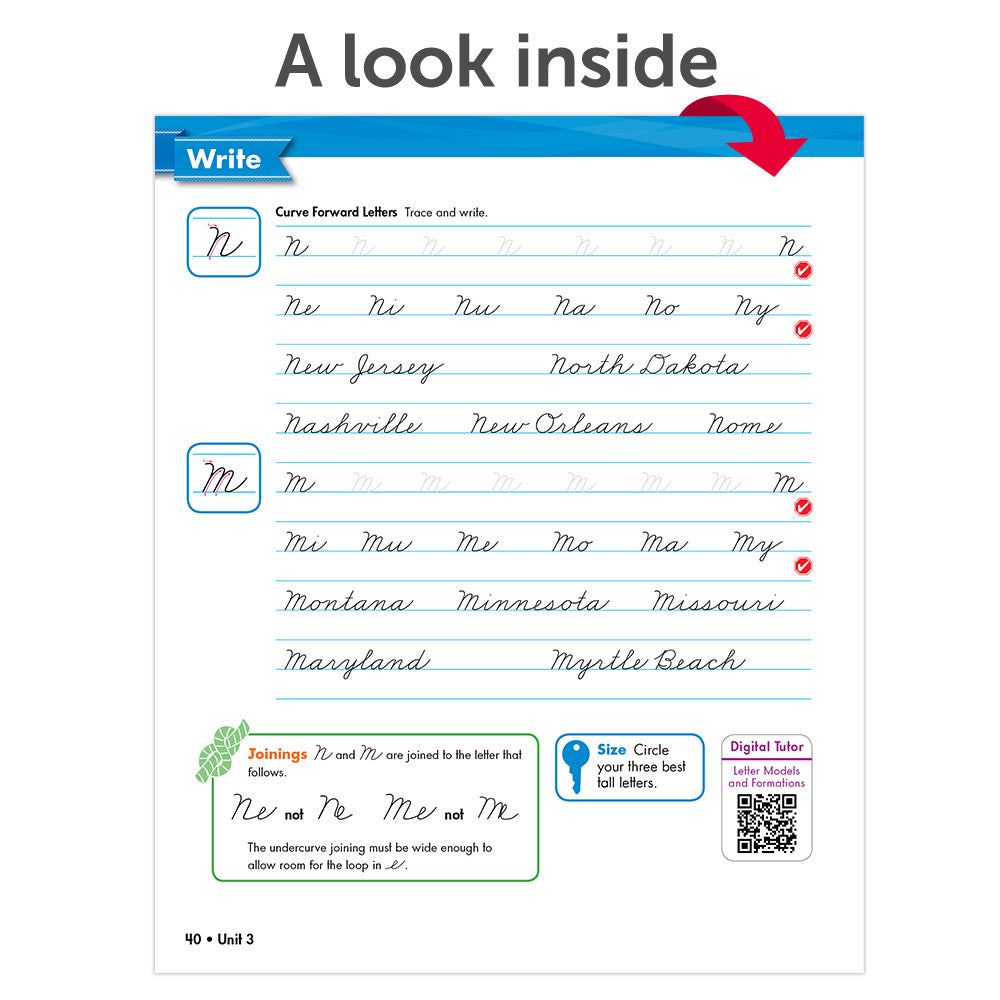 Zaner-Bloser Handwriting © 2020 Grade 5 Homeschool Student Package 