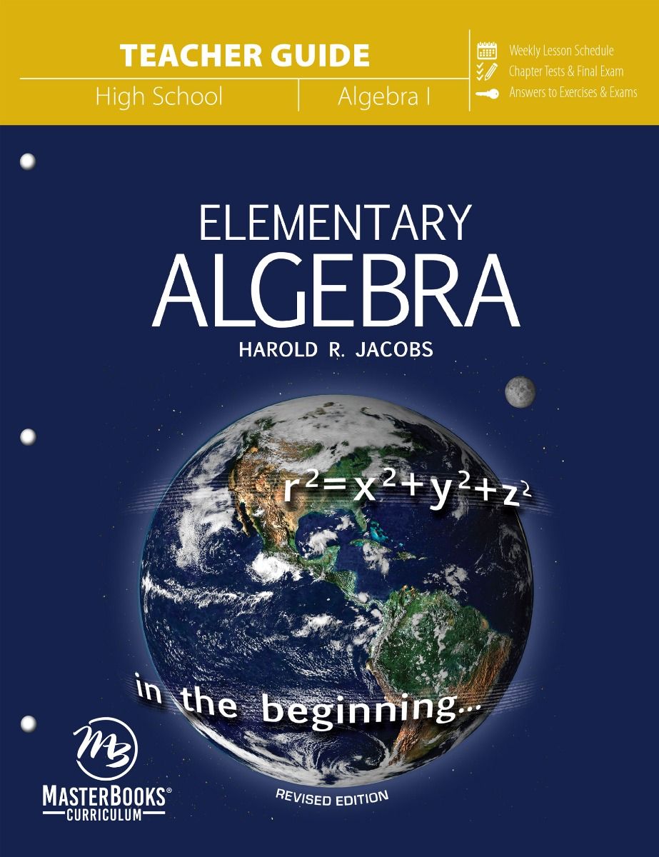 Jacob's Elementary Algebra Teacher Guide