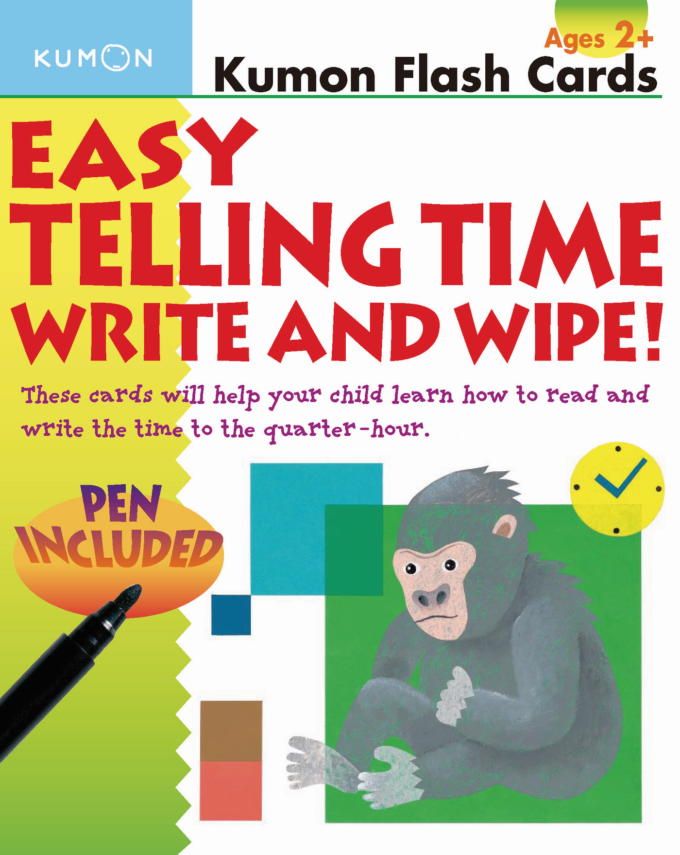 Easy Telling Time: Write and Wipe!