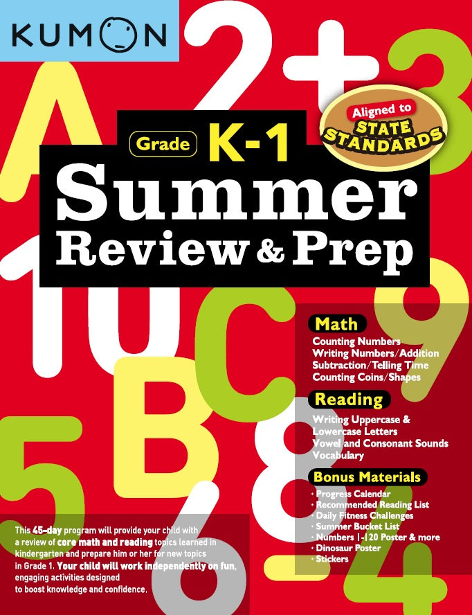 Summer Review and Prep  K-1