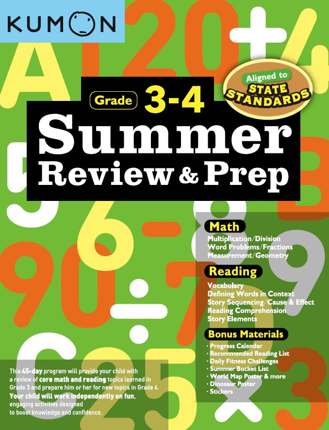 Summer Review and Prep  3-4