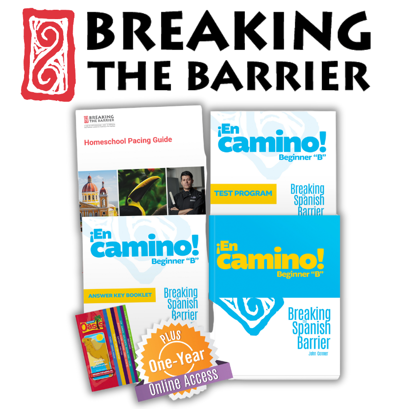 Breaking the Barrier Spanish ¡En camino! Beginner B Homeschool Package