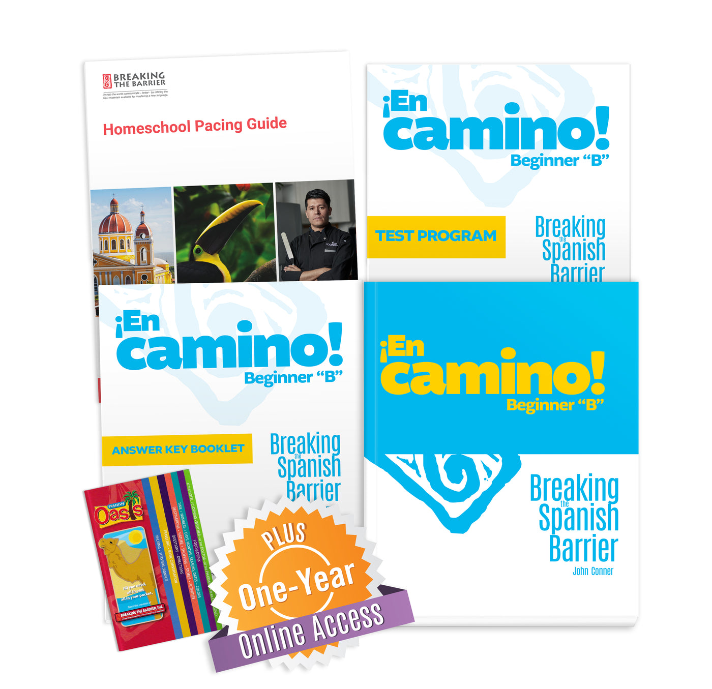 Breaking the Barrier Spanish ¡En camino! Beginner B Homeschool Package