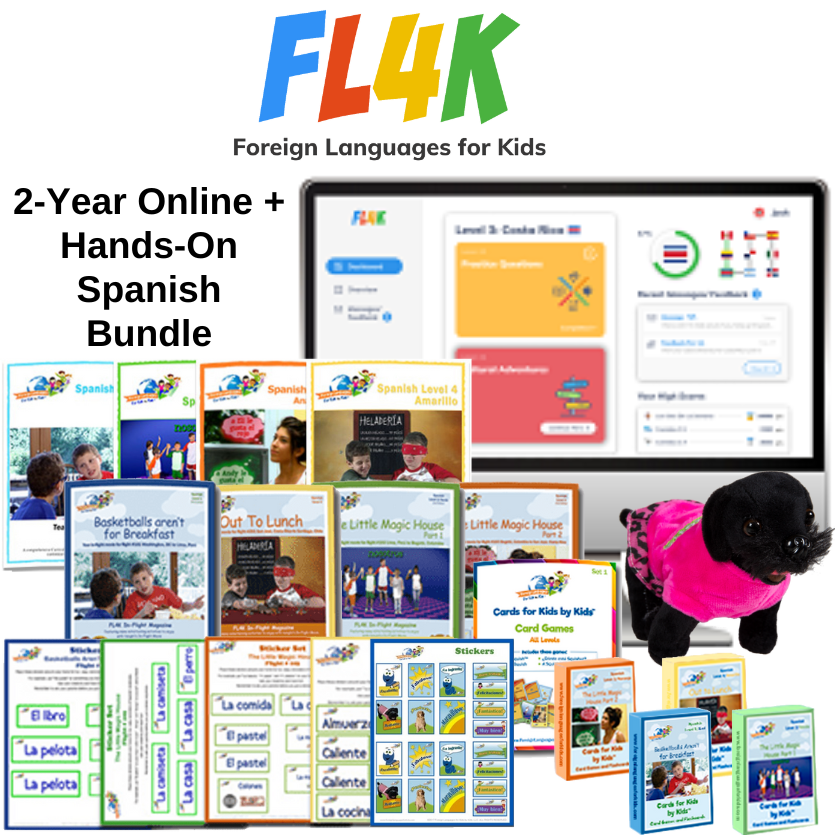 FL4K - Foreign Languages for Kids 2 Year Bundle