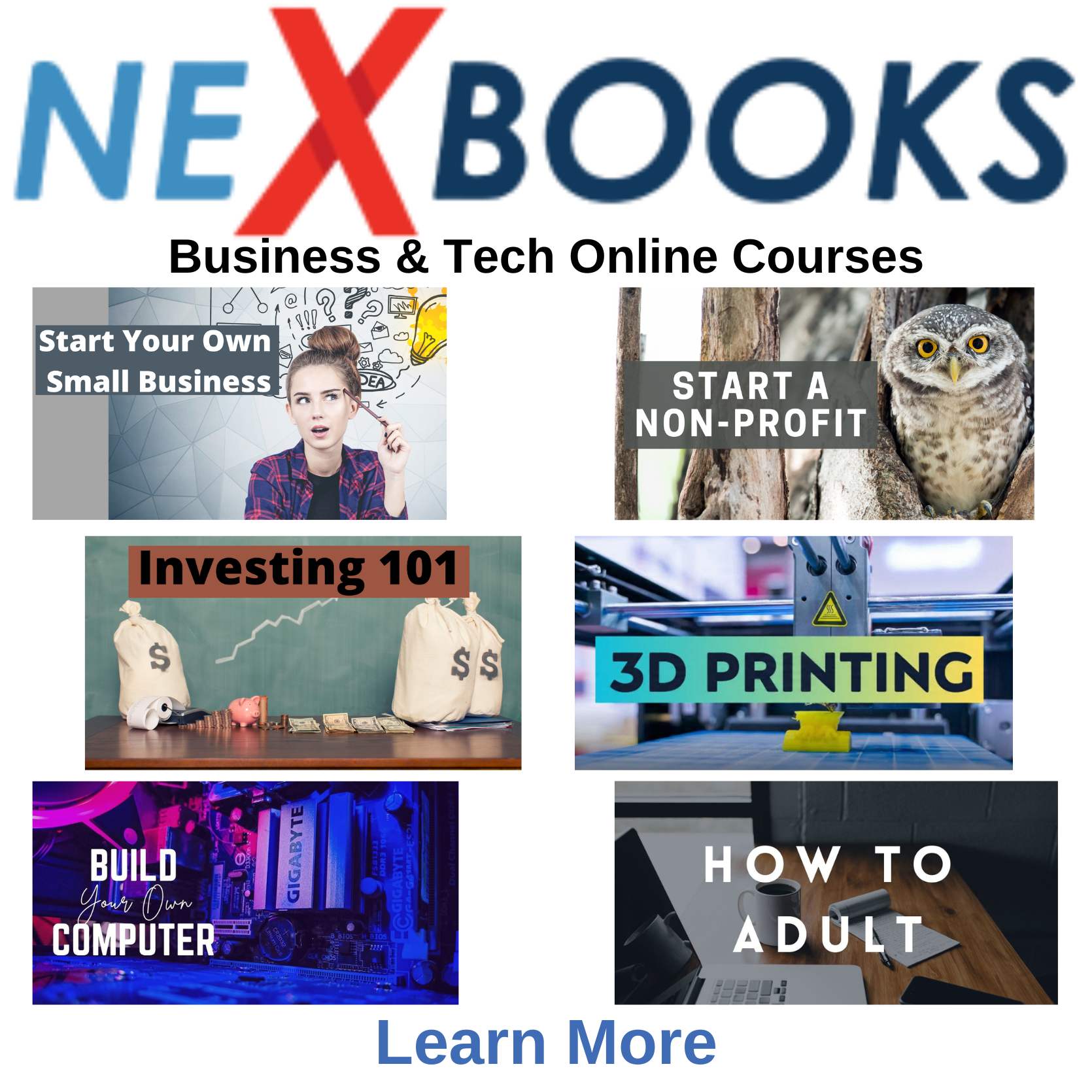 Nexbooks Business & Tech Courses (Individual Course)