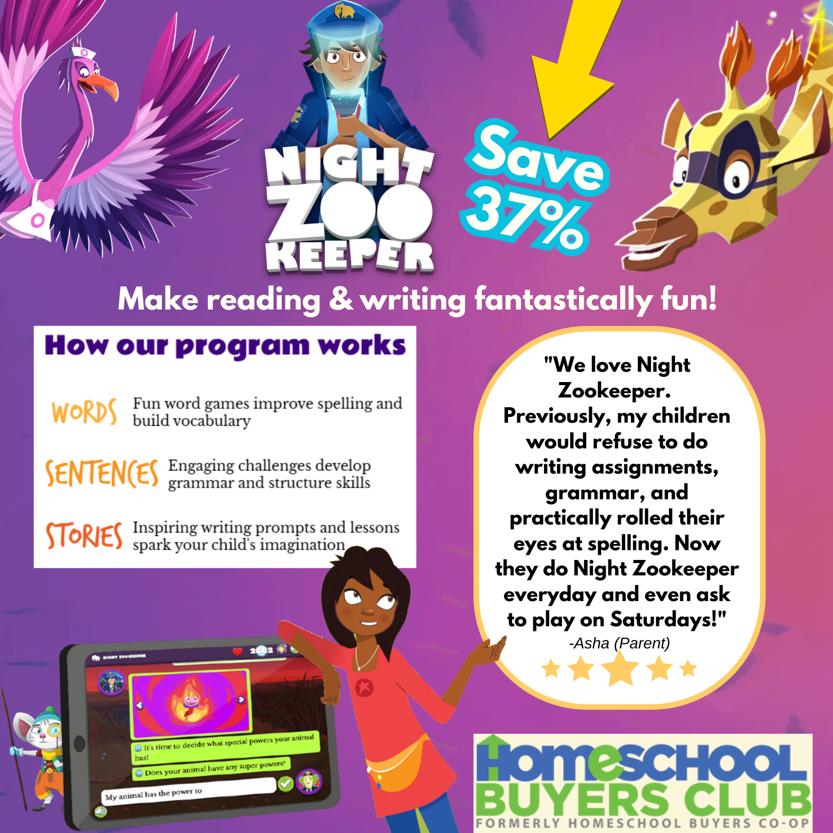 Night ZooKeeper Annual Student Subscription