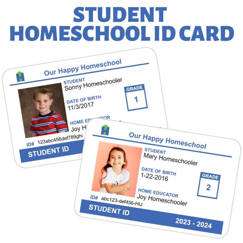 Free Homeschool ID Cards - Homeschool Student ID Cards