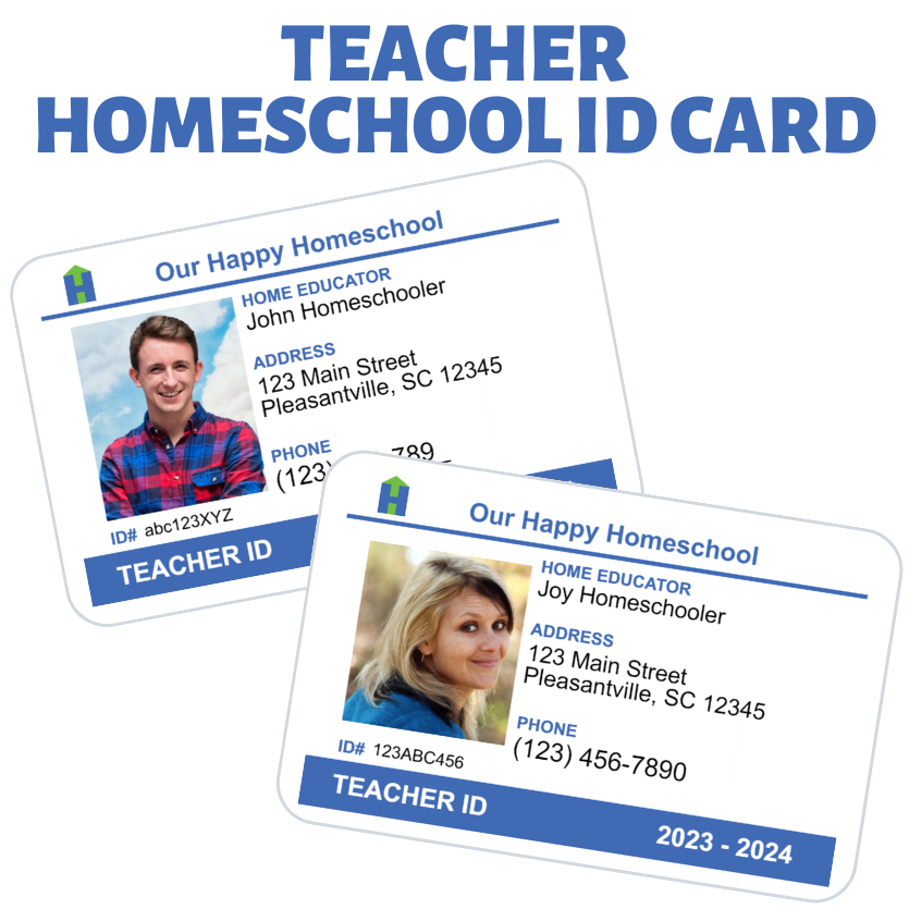 Homeschool ID Card - Teacher
