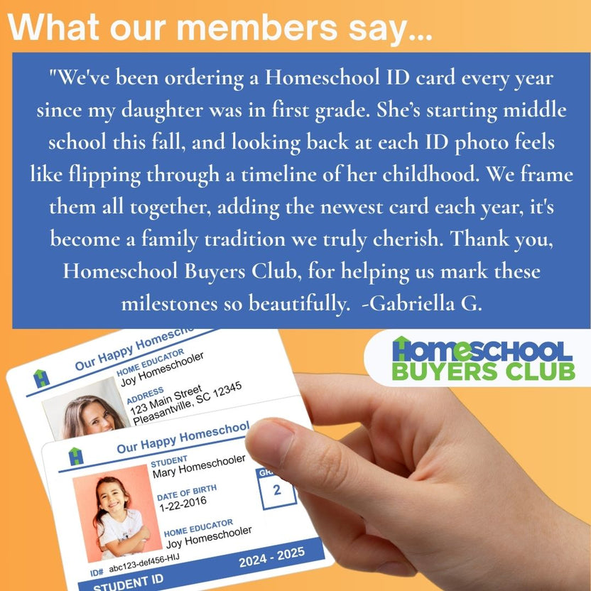 Free Homeschool ID Cards - Homeschool Student ID Cards
