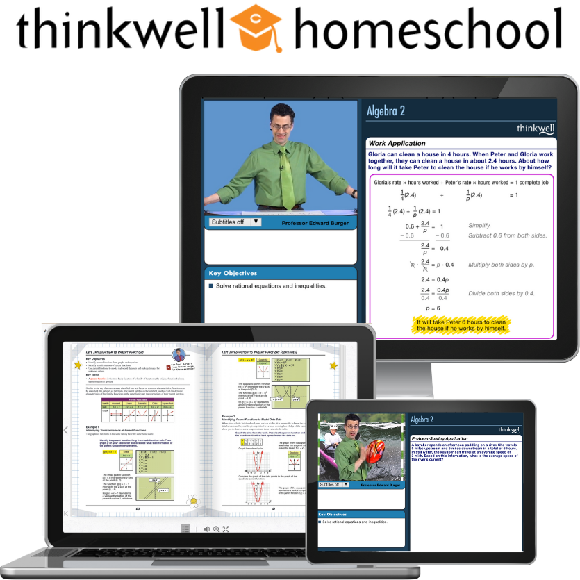 Thinkwell Algebra 2 - Honors Sale