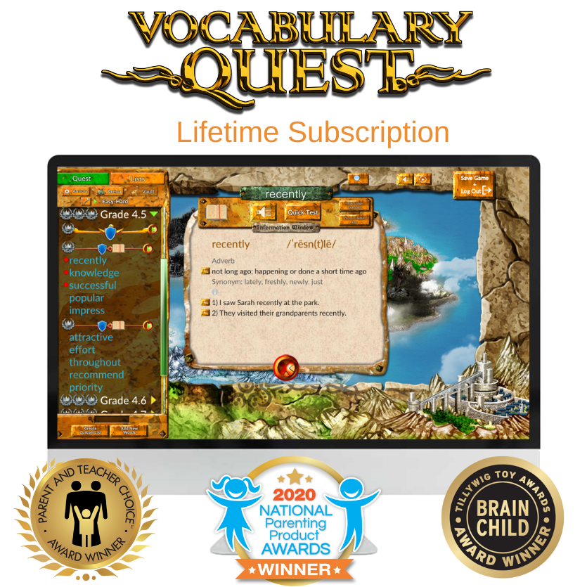 Vocabulary Quest Lifetime Subscription