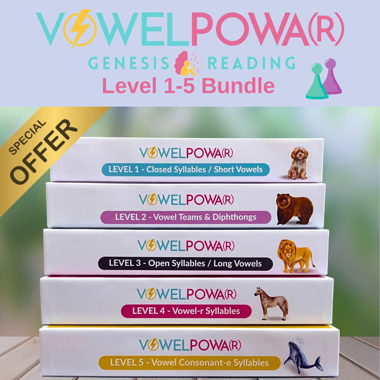 Vowel Power Level 1-5 Bundle