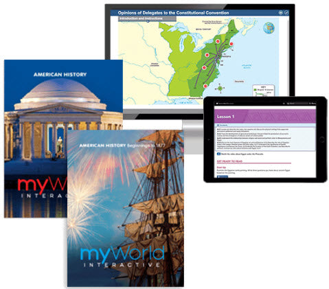 myWorld Interactive American History Homeschoool Bundle 6-8