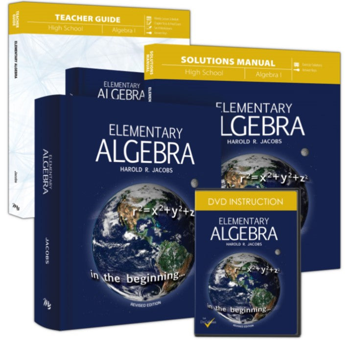 Jacob's Elementary Algebra (Curriculum Pack w/ DVD)