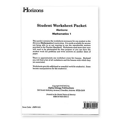 Grade 1 Worksheet Packet
