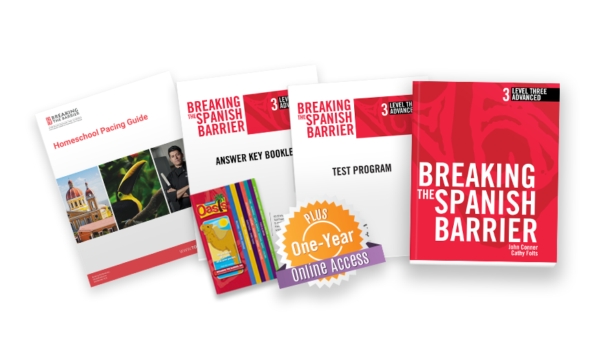 Breaking the Barrier Spanish Level 3 Homeschool Package + Online Access Code