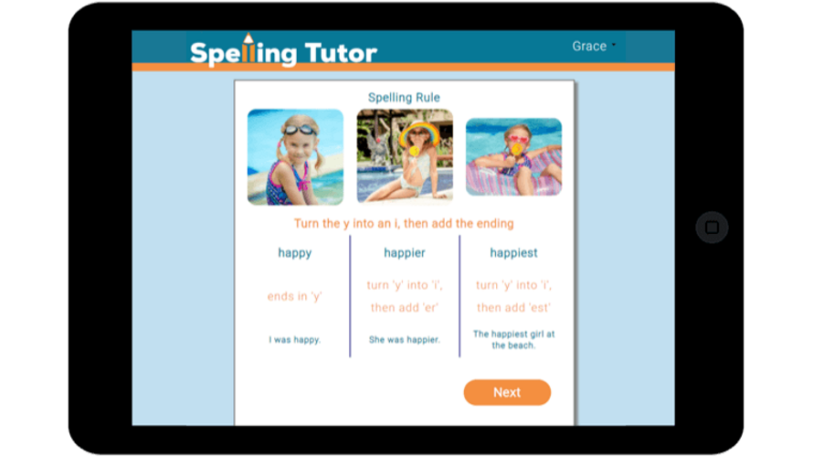 Spelling Tutor Monthly Student Subscription