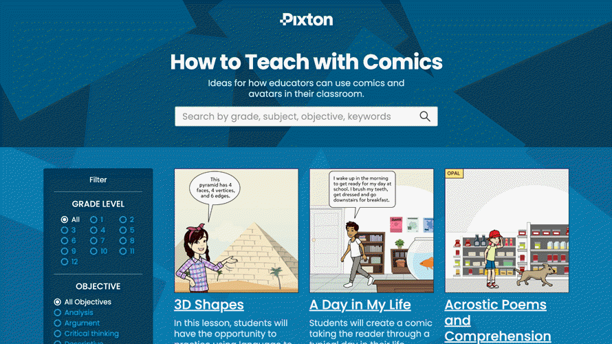 Image of Pixton Comics homeschool curriculum