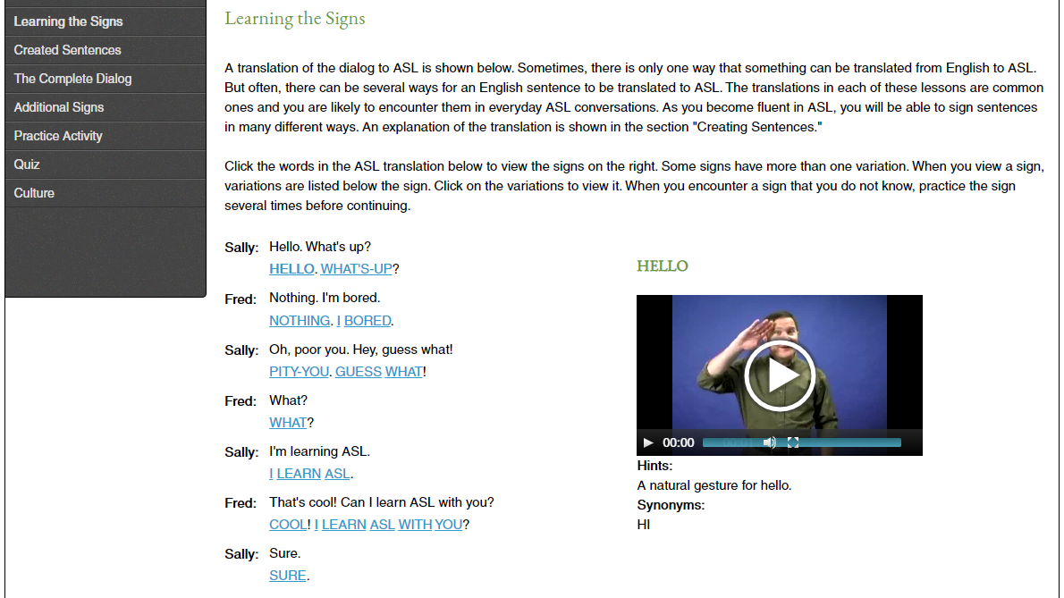 Signing Online Beginning/Basic ASL Bundle