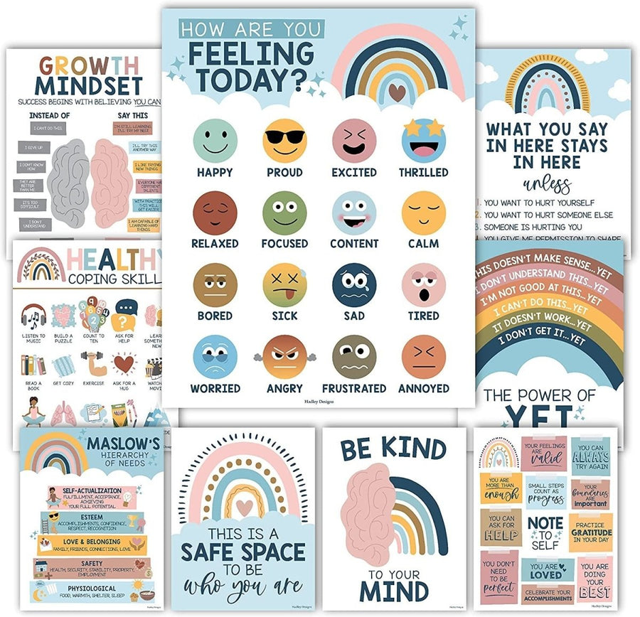 Emotional Support Kit: Boho 9 Poster Pack